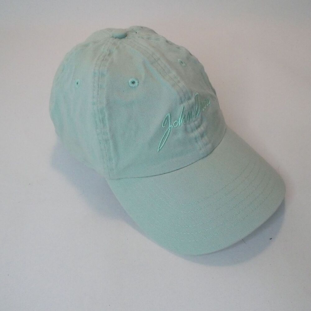 John Deere Baseball Cap Light Green Pastel Cotton Unstructured Hat Tone on tone